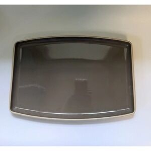 RETIRED Pampered Chef Stoneware Rectangle Large Entertaining Platter Oven Safe